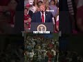 Trump JOKES about heckler interrupting rally speech: 'SERIOUS LOSERS' #shorts