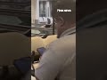 WATCH: Man hijacks airport golf cart, drives it on moving walkway #shorts #usa #airport #viral #ny