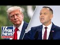 Trump meets with Poland's president at the White House