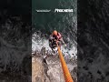 NARROW ESCAPE: Dramatic video shows hikers rescued by helicopter #shorts #usa #us #news #rescue