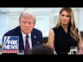 President Trump hosts dinner on new Rose Garden patio