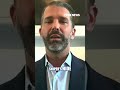 Donald Trump Jr. REVEALS his thoughts on Kirk murder case evidence #foxnews #news #shorts