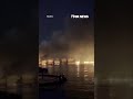 NEW: Smoke RISES from an Iranian port after new wave of US strikes #news #foxnews #us #shorts