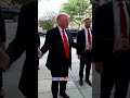 WATCH: Trump is out and heading to dinner in DC following crime crackdown  #shorts #trump #news #usa