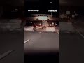 HIGHWAY HORROR: Footage captures the moment a truck plunges off an overpass