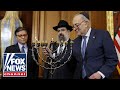 Schumer, Johnson, Jeffries lead Menorah lighting ceremony