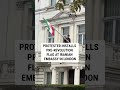 WATCH: Protester installs pre-revolution flag at Iranian embassy in London #foxnews #news #shorts
