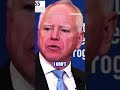 DON'T RAIN ON TRUMP'S PARADE: Walz wishes for weather to drench military parade #shorts #trump #usa