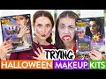 TRYING  HALLOWEEN MAKEUP ft Miranda Sings!