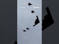 SEE IT: B-2 Stealth Bomber passes over Trump and Putin #shorts #viral #news #usa #us #world #trump