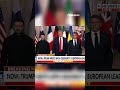WATCH: Trump, Zelenskyy and European leaders take group photo #trump #zelensky #shorts #leader