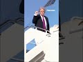 President Trump waves goodbye as he boards Air Force One en route to Florida #shorts #trump #news