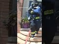 'BABY'S FINE': Dramatic footage shows a firefighter rescuing a baby #shorts #usa #us #viral