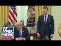 Trump takes questions from reporters after announcing fighter jet contract