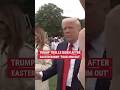 Trump trolls Biden for letting Easter Bunny lead him away from the media #foxnews #trump #shorts