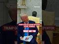 Trump slams NBC reporter for Qatari jet question #news #us #fox #trump #media #shorts #world