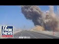 DRAMATIC new video shows missile striking Israeli roadside