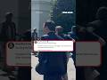 MOVE IT OR LOSE IT! Reporters scrambled after Trump called an impromptu press gaggle. 🏃‍♂️ #shorts