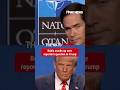 Trump, Rubio lose it over reporter's 'daddy' question #shorts #foxnews #news #us #fox #trump #nato