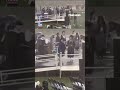 GRADUATION GOES ON: Ceremony continues despite torrential downpour #foxnews #news #shorts