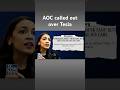 AOC called out for driving a Tesla despite claiming she wants a union-made model #shorts