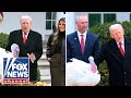 MUST WATCH: Trump saves massive turkeys while touting cheaper Thanksgiving prices