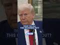 Trump fires back at reporter saying he 'chickened out' #foxnews #news #us #trump #shorts #tariffs