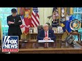Elon Musk's farewell press conference with President Trump