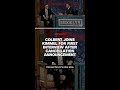 Colbert joins Kimmel for first interview after cancellation