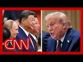 Trump responds to Putin, Xi and Kim Jong Un appearing together