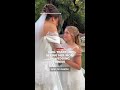 Girl tears up seeing her mom in wedding dress