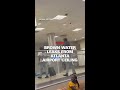 Brown water leaks from Atlanta airport ceiling