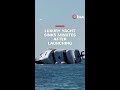 Luxury yacht sinks minutes after launching in Turkey