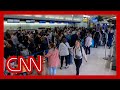 Widespread delays at Newark airport as air traffic controllers go on trauma leave
