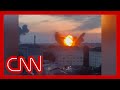 Dramatic video shows Russian missiles hitting Ukraine