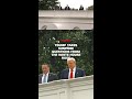 Trump takes surprise questions from the White House roof