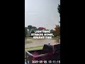 Lightning strikes home, sparks fire