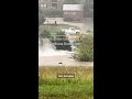 Propane tank floats in Indiana floodwater