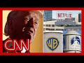 Trump enters Warner Bros. fight, says it’s ‘imperative that CNN be sold’