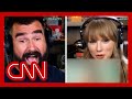 See Jason Kelce's reaction to Taylor Swift's new album announcement