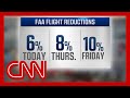 FAA increases flight cuts as Trump threatens to dock pay of ATC workers who call out