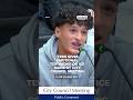 Teen gives emotional testimony on ICE raids at city council meeting