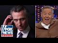 Gutfeld says Newsom is just mad he got caught: ‘MAN-MADE DISASTER’