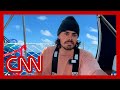 Anderson Cooper talks to man from his sailboat after he quit his job and is sailing around the world