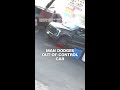 Man dodges out-of-control car