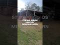 Strong winds destroy Missouri barn