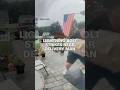 Lightning bolt strikes near delivery man