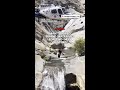 Man trapped behind waterfall for two days rescued