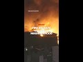 Fire engulfs Japanese neighborhood