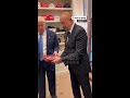 MAGA merch stocked in room near Oval Office
